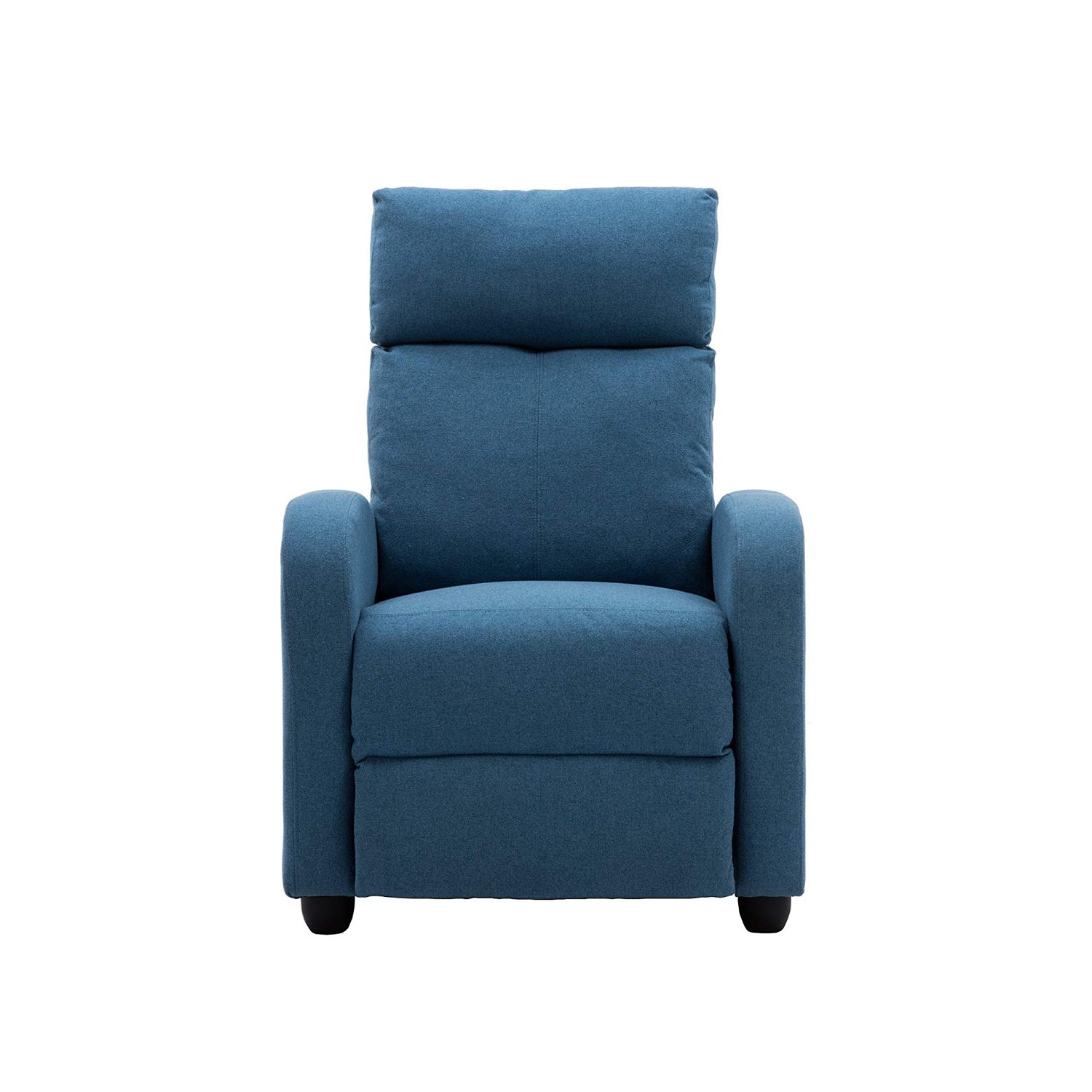 Chair Blue Lounger Fabric Living Room - Image 2
